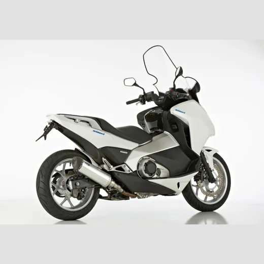 DSX-5 slip on exhaust - silver for: HONDA Integra 750 RC89