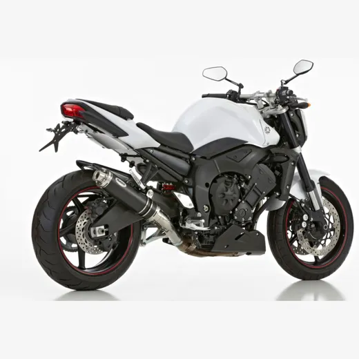 Supersport Slip on Ersatzdämpfer - schwarz Auspuff für: YAMAHA FZ1 Fazer RN16, FZ1 RN16
