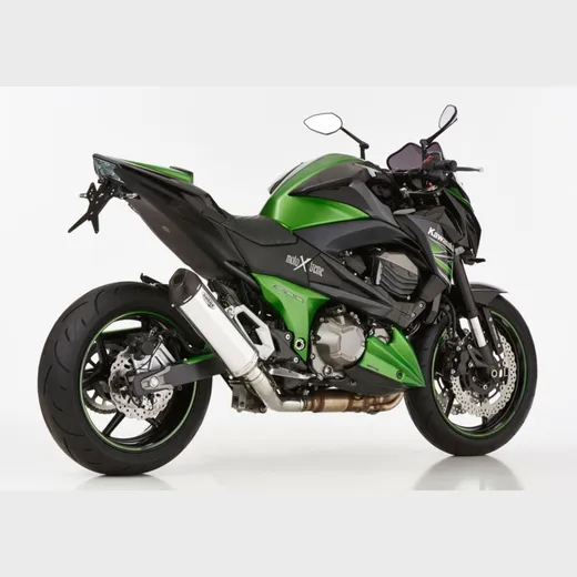 DSX-5 slip on exhaust - silver for: KAWASAKI Z800e ZR800C/D