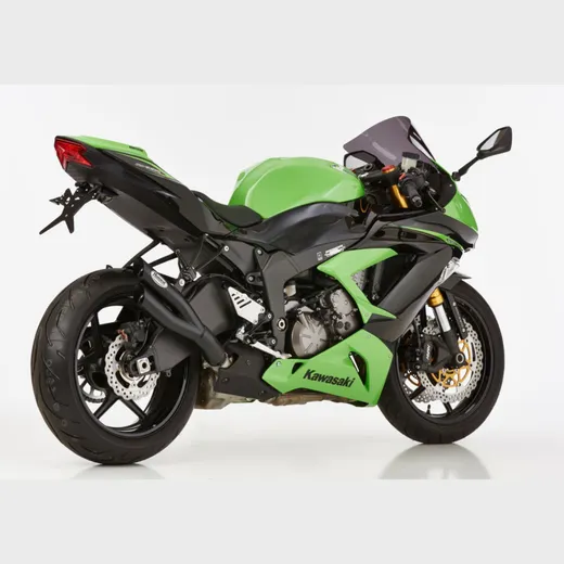 Pro 2 Slip on Ersatzdämpfer - schwarz-matt Auspuff für: KAWASAKI ZX-6R ZX636E
