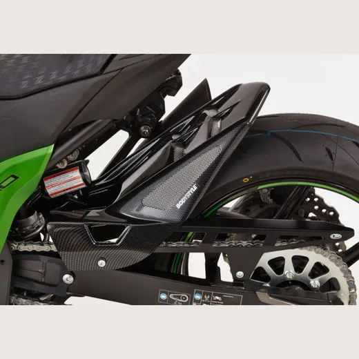 Hinterradabdeckung - Carbon Look Kotflügel für: KAWASAKI Z800 ZR800A/B, Z800e ZR800C/D