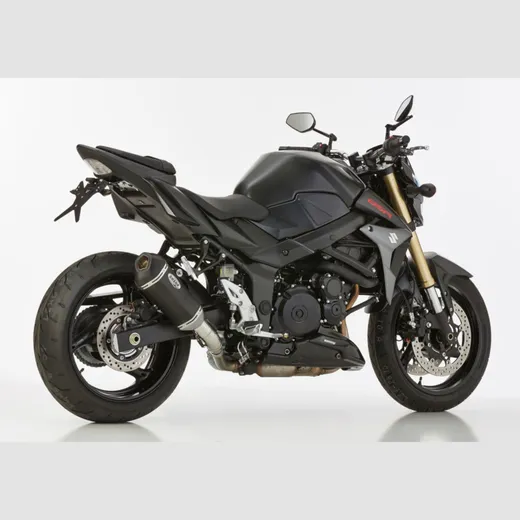 DSX-10 slip on exhaust super short - matt black for: SUZUKI GSR 750 C5