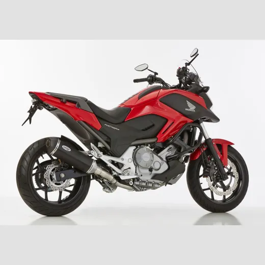 DSX-10 slip on exhaust - matt black for: HONDA NC700X RC63, Integra 700 RC62