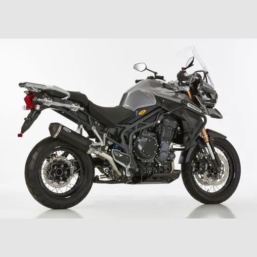 DSX-10 slip on exhaust - matt black for: TRIUMPH Tiger 1200 Explorer V13VG, Tiger 1200 Explorer XC V13VG