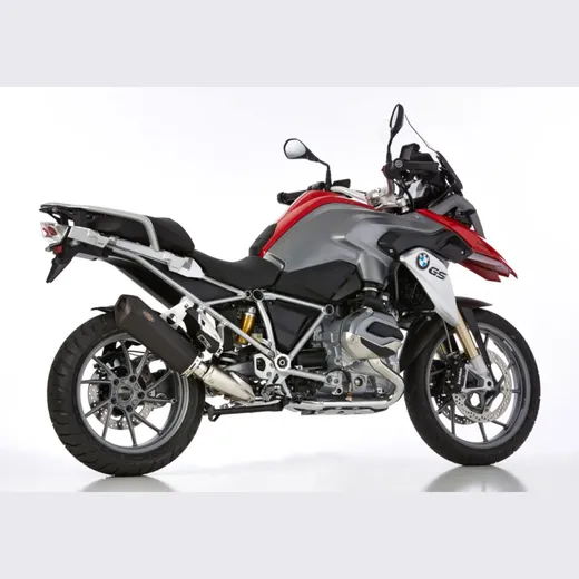 DSX-10 slip on exhaust - matt black for: BMW R 1200 GS Adventure R12, R 1200 GS R12