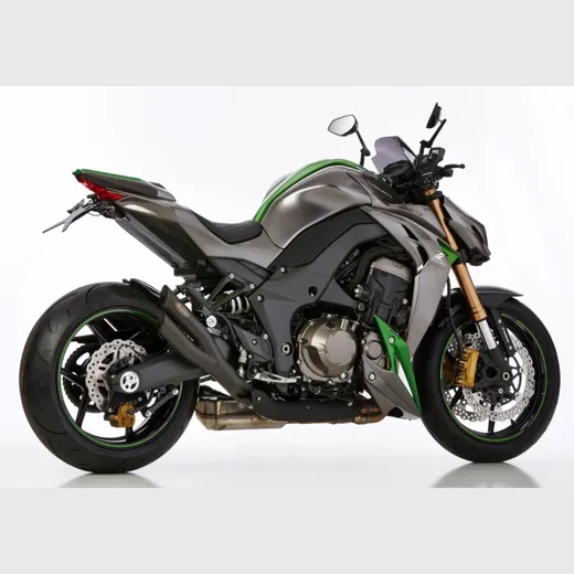 Pro 2 slip on exhaust - matt black for: KAWASAKI Z1000 ZRT00H, Z1000 SX ZXT00G