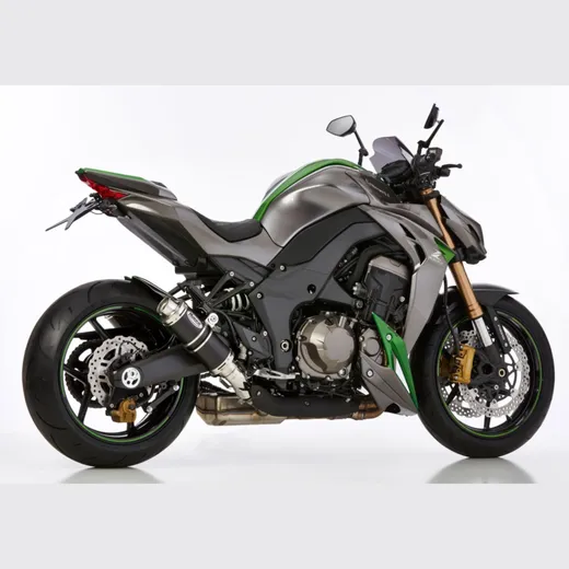 Supersport Slip on Ersatzdämpfer Super Short - schwarz Auspuff für: KAWASAKI Z1000 SX ZXT00L, Z1000 ZRT00F