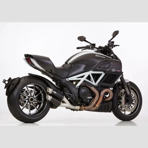 Track Slip on Ersatzdämpfer - schwarz Auspuff für: DUCATI Diavel G1