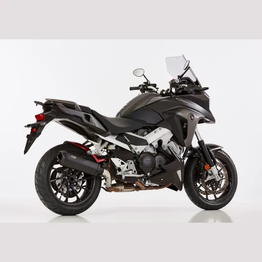 DSX-10 slip on exhaust - matt black for: HONDA VFR800F RC93, VFR800X Crossrunner RC94