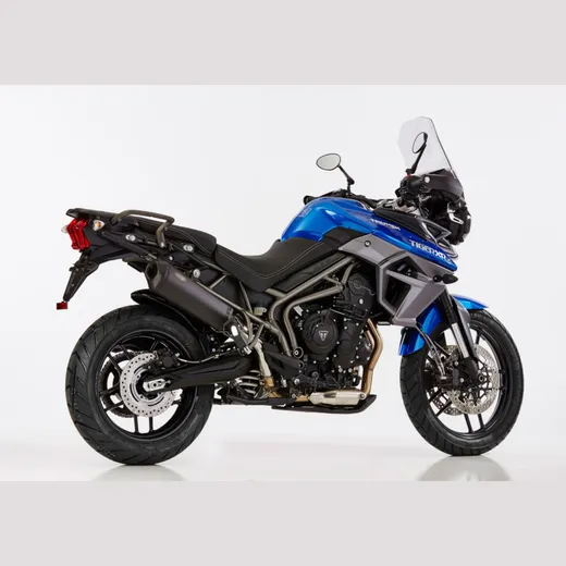 DSX-10 slip on exhaust - matt black for: TRIUMPH Tiger 800 XCx C301, Tiger 800 XC C301