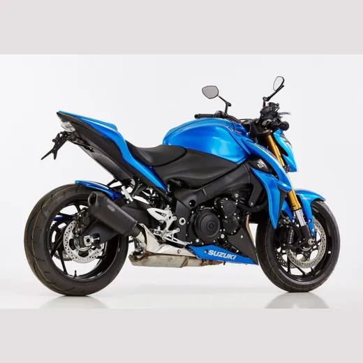 DSX-10 slip on exhaust super short - matt black for: SUZUKI GSX-S 1000F WVDG, GSX-S 1000 WVDG