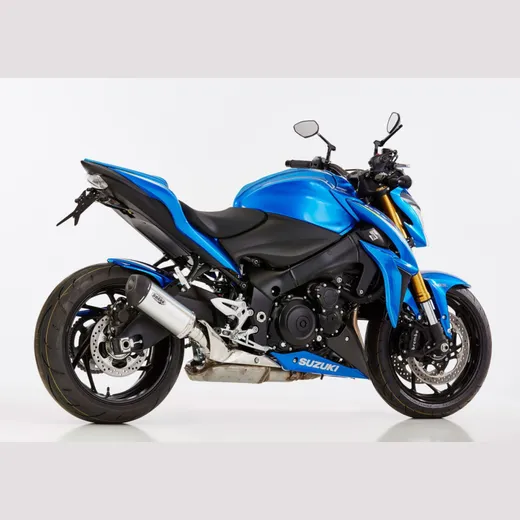 DSX-5 slip on exhaust super short - silver for: SUZUKI GSX-S 1000F WDG0, GSX-S 1000 WDG0