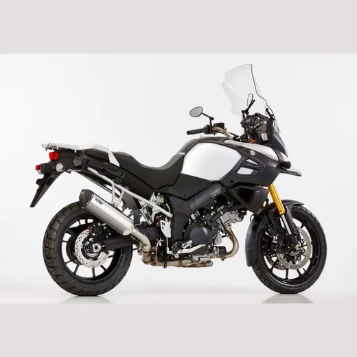 DSX-5 slip on exhaust - silver for: SUZUKI DL 1000 V-Strom WVDD