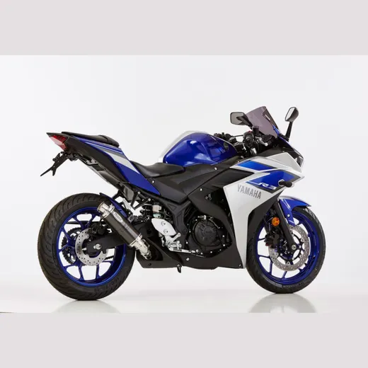 Supersport Slip on Ersatzdämpfer Super Short Auspuff für: YAMAHA MT-03 RH07, MT-03 RH12