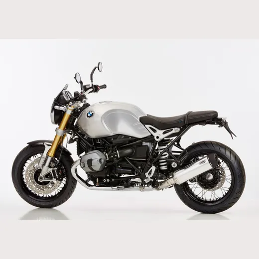 DSX-5 slip on exhaust - silver for: BMW R nineT Urban G/S 1N12, R nineT 1N12