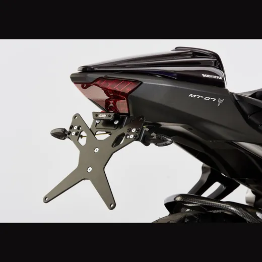 Kennzeichenhalter - schwarz Nummernschildhalter für: YAMAHA MT-07 RM17/RM18, MT-07 RM04