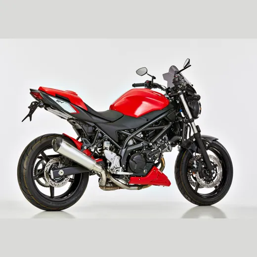 DSX-7 slip on exhaust - silver for: SUZUKI SV 650 WCX0/WCX1, SV 650 X WCX0/WCX1
