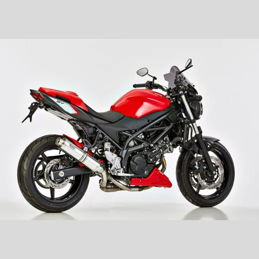 Supersport slip on exhaust - silver for: SUZUKI SV 650 WCX0/WCX1, SV 650 X WCX0/WCX1