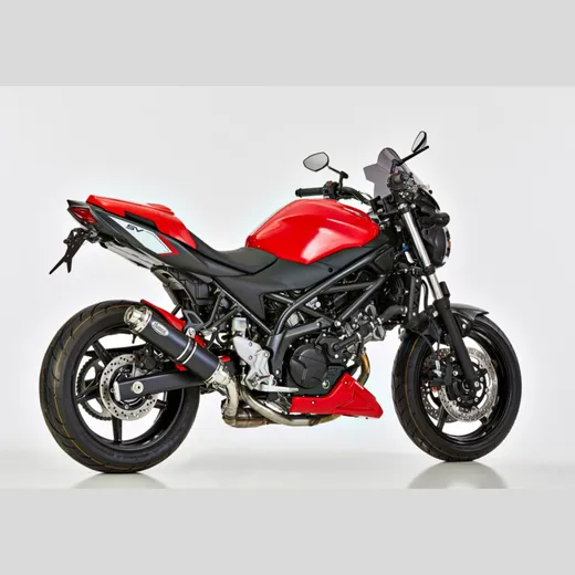 Supersport slip on exhaust - black for: SUZUKI SV 650 WCX0/WCX1, SV 650 X WCX0/WCX1