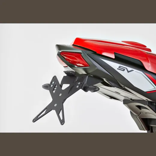 Kennzeichenhalter - schwarz Nummernschildhalter für: SUZUKI SV 650 WCX0/WCX1, SV 650 X WCX0/WCX1 7210024