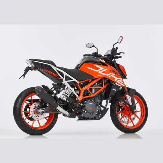 DSX-7 slip on exhaust super short - matt black for: KTM 250 Duke KTM IS Duke, 390 Duke KTM IS Duke