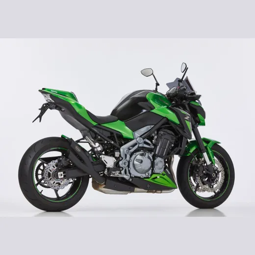 Pro 2 slip on exhaust - matt black for: KAWASAKI Z900 ZR900B/D