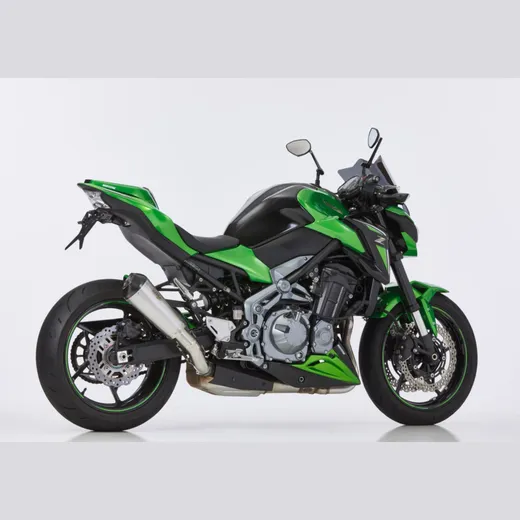 DSX-7 slip on exhaust super short - silver for: KAWASAKI Z900 ZR900B/D