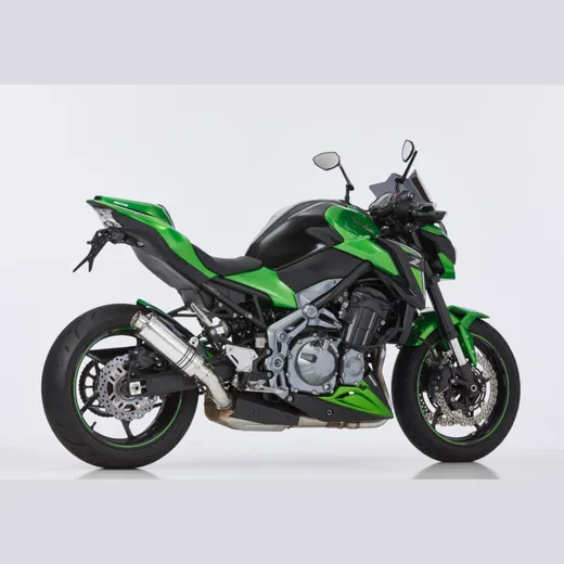 Supersport slip on exhaust super short - silver for: KAWASAKI Z900 ZR900B/D