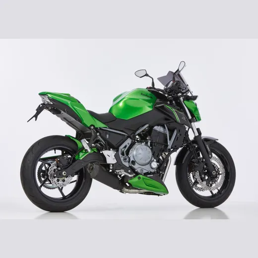 DSX-7 complete exhaust system - matt black for: KAWASAKI Z650 ER650H, Ninja 650 EX650K