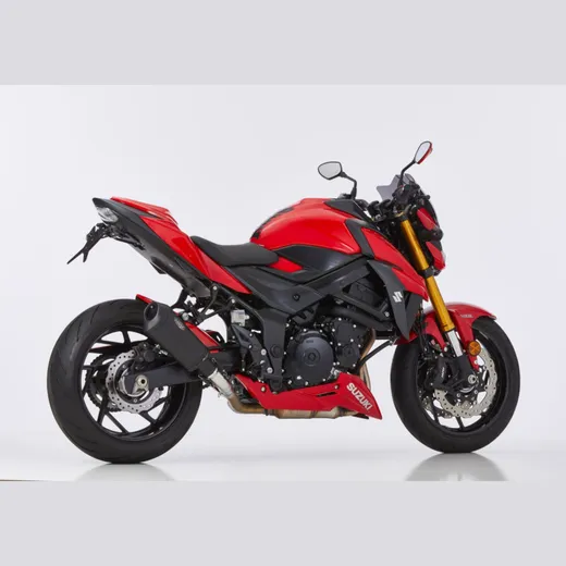 DSX-10 slip on exhaust super short - matt black for: SUZUKI GSX-S 750 WC50/52
