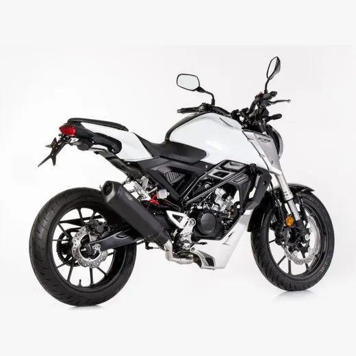 DSX-10 complete exhaust system - matt black for: HONDA CB125R JC79