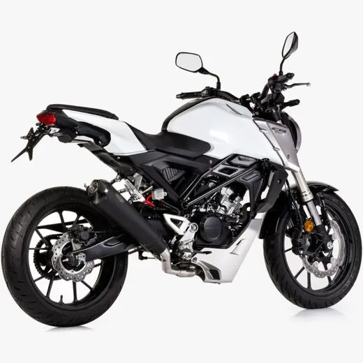 DSX-7 complete exhaust system - matt black for: HONDA CB125R JC79