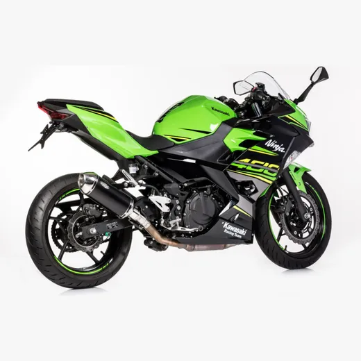 DSX-5 slip on exhaust super short - black for: KAWASAKI Ninja 400 EX400G, Z400 ER400D