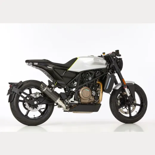 Street GP Slip on Ersatzdämpfer Super Short Auspuff für: HUSQVARNA Vitpilen 401 HQV401, Svartpilen 401 HQV401