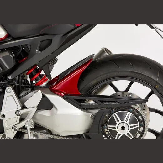 Hinterradabdeckung mit Alu Kettenschutz - silber Kotflügel für: HONDA CB1000R SC80