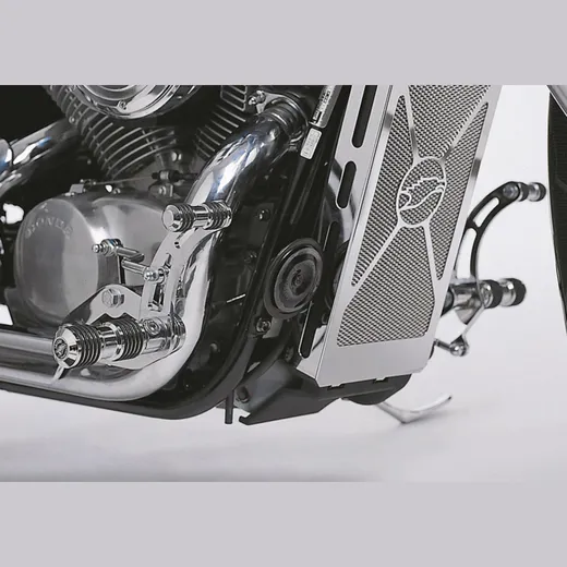 Round Style forward control kit - silver for: HONDA VT750C RC44