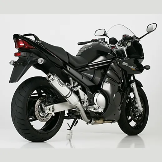 Supersport bolt on exhaust - silver for: SUZUKI GSF 1200 Bandit WVA9, GSF 1200 Bandit GV75A