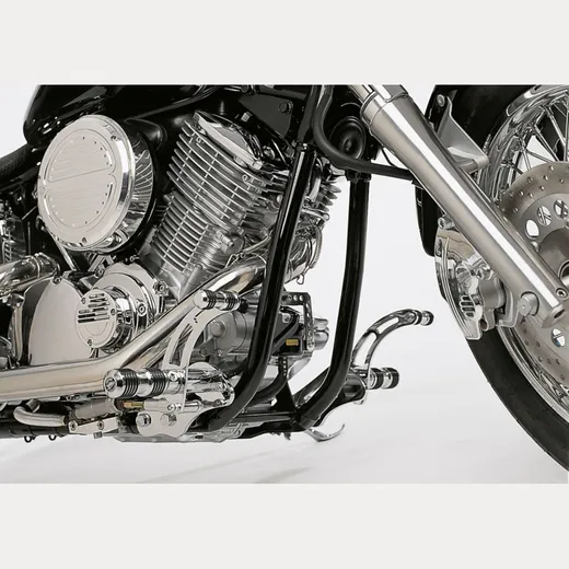 Round Style forward control kit - silver for: YAMAHA XVS650 Drag Star 4VR/4XR, XVS650 Drag Star Classic VM02/3