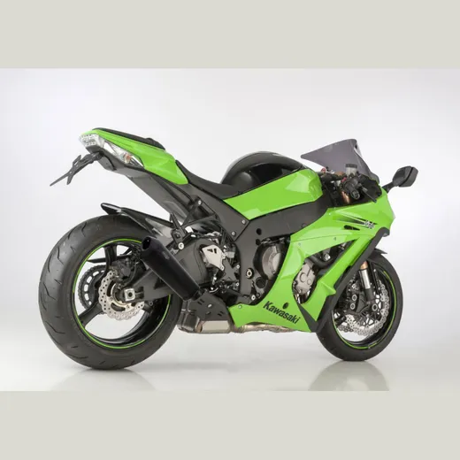 DSX-10 slip on exhaust super short - matt black for: KAWASAKI ZX-10R SE ZXT02E, ZX-10RR ZXT00S