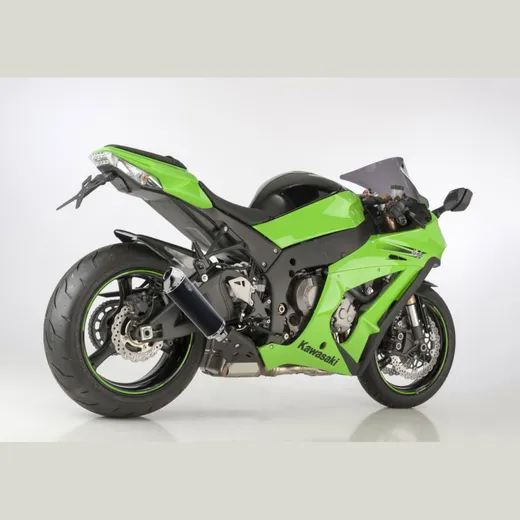 DSX-5 slip on exhaust super short - black for: KAWASAKI ZX-10R SE ZXT02C, ZX-10R SE ZXT02E