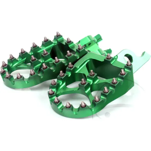 Foot rests / rear peg kit green Accossato