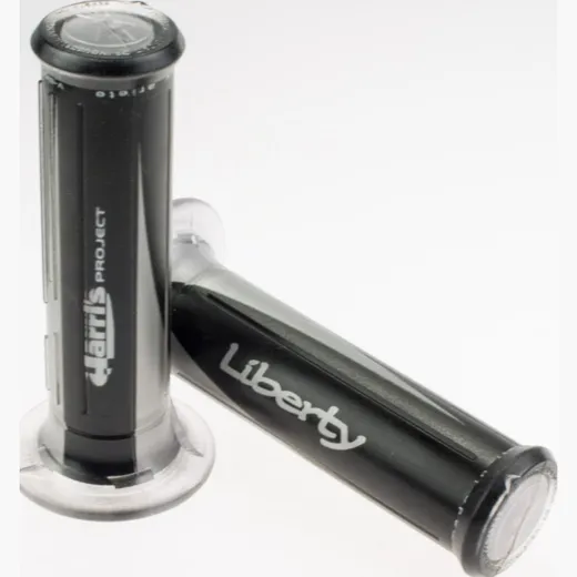 Handlebar set grip Scooter- 120mm / black-silver