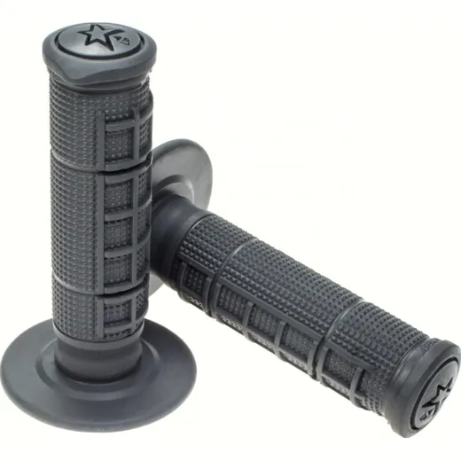 Handlebar set grip Unity Slimline half waffle 115mm/dark grey
