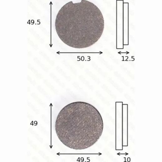 disk brake pads MCB 016 ABE approved