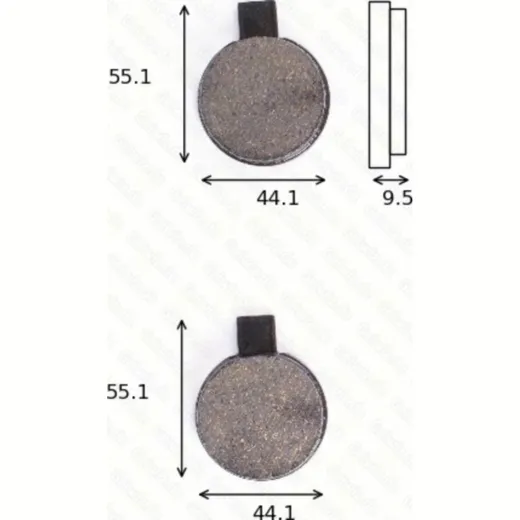 Bremsklötze Scheibenbremsbeläge MCB 018 mit ABE