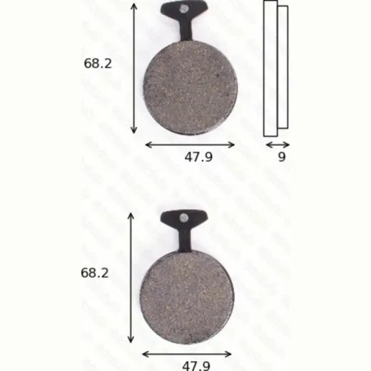 disk brake pads MCB 044 ABE approved