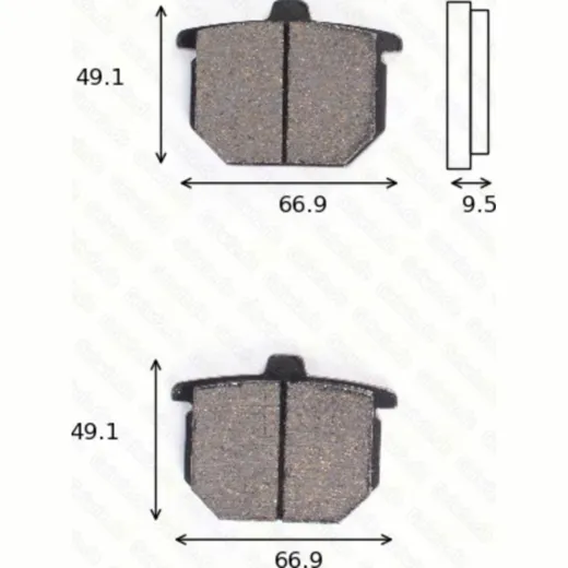 disk brake pads MCB 054 ABE approved
