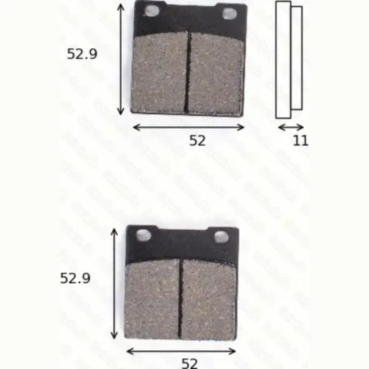 disk brake pads MCB 055 ABE approved
