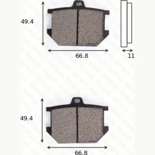 disk brake pads MCB 068 ABE approved