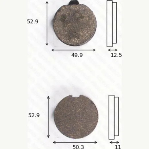 disk brake pads MCB 070 ABE approved